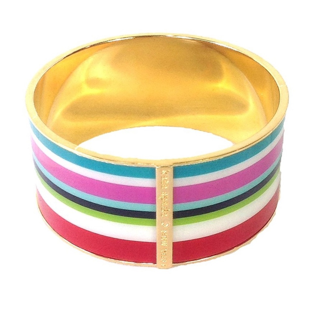 KATE SPADE Beach Stripe Wide Bangle Bracelet - Picture 1 of 8